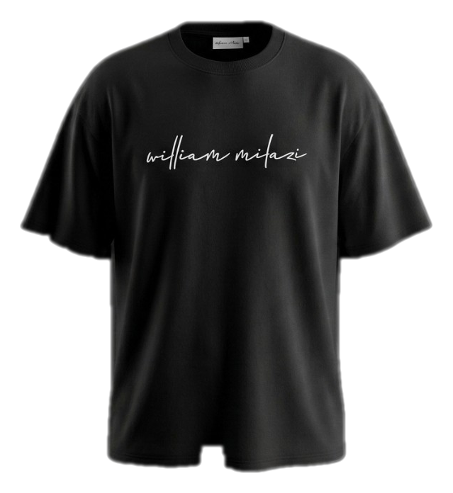 Signature Drip Tee, black oversized