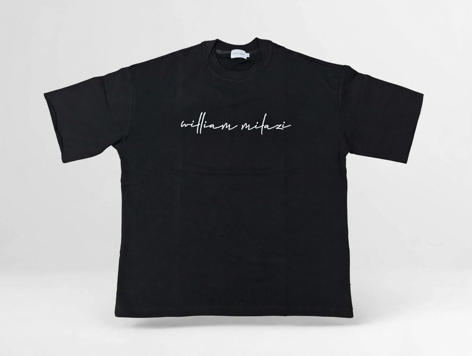 WILLIAM MILAZI Oversized Tee - Black, Premium Fabric 400gsm