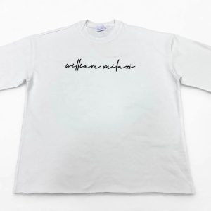 WILLIAM MILAZI Oversized Tee - White, Premium Fabric 400gsm