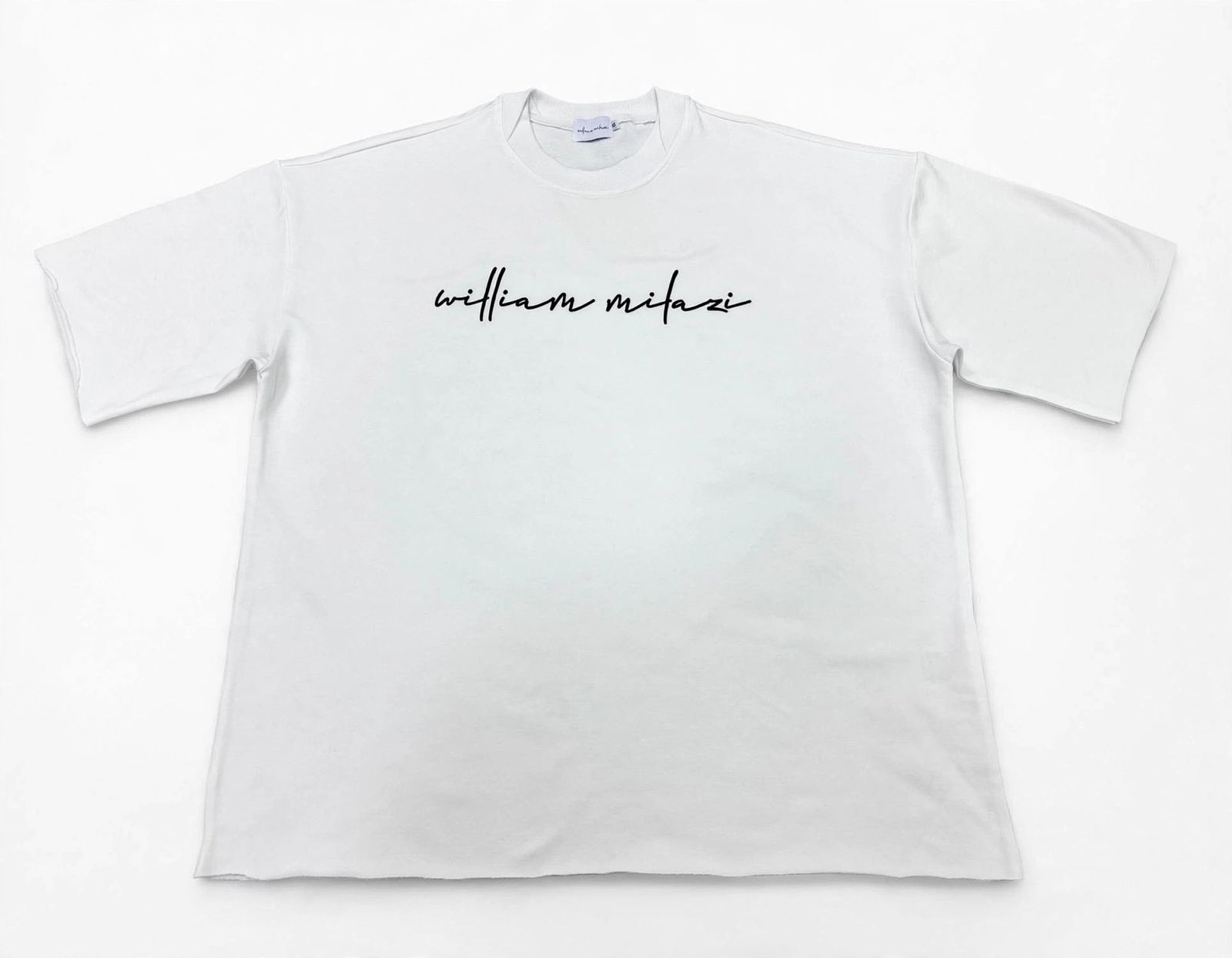 WILLIAM MILAZI Oversized Tee - White, Premium Fabric 400gsm